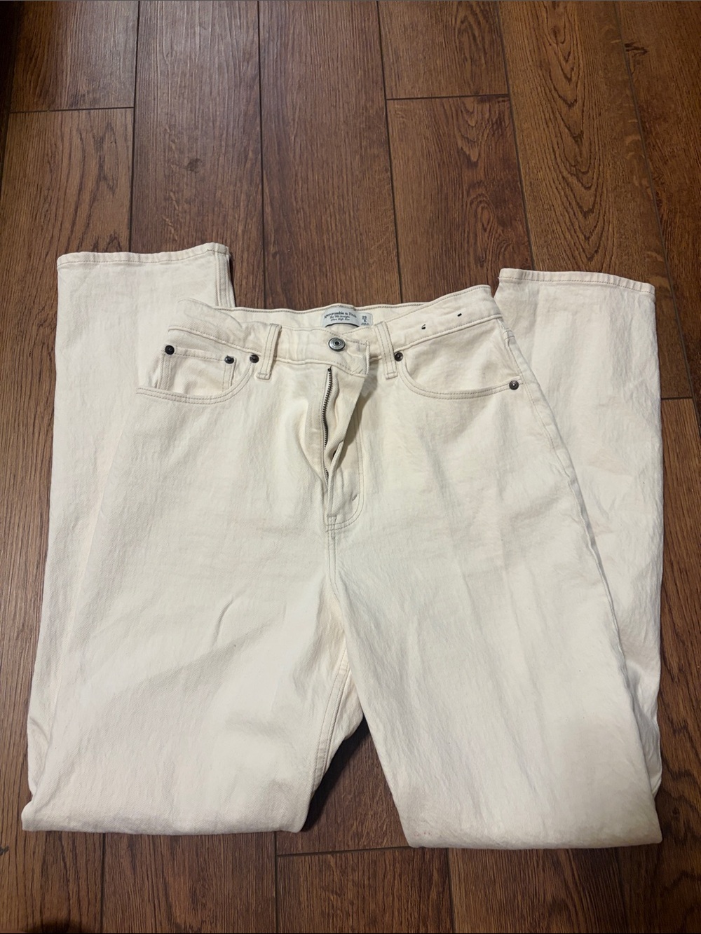 Abercrombie white jeans